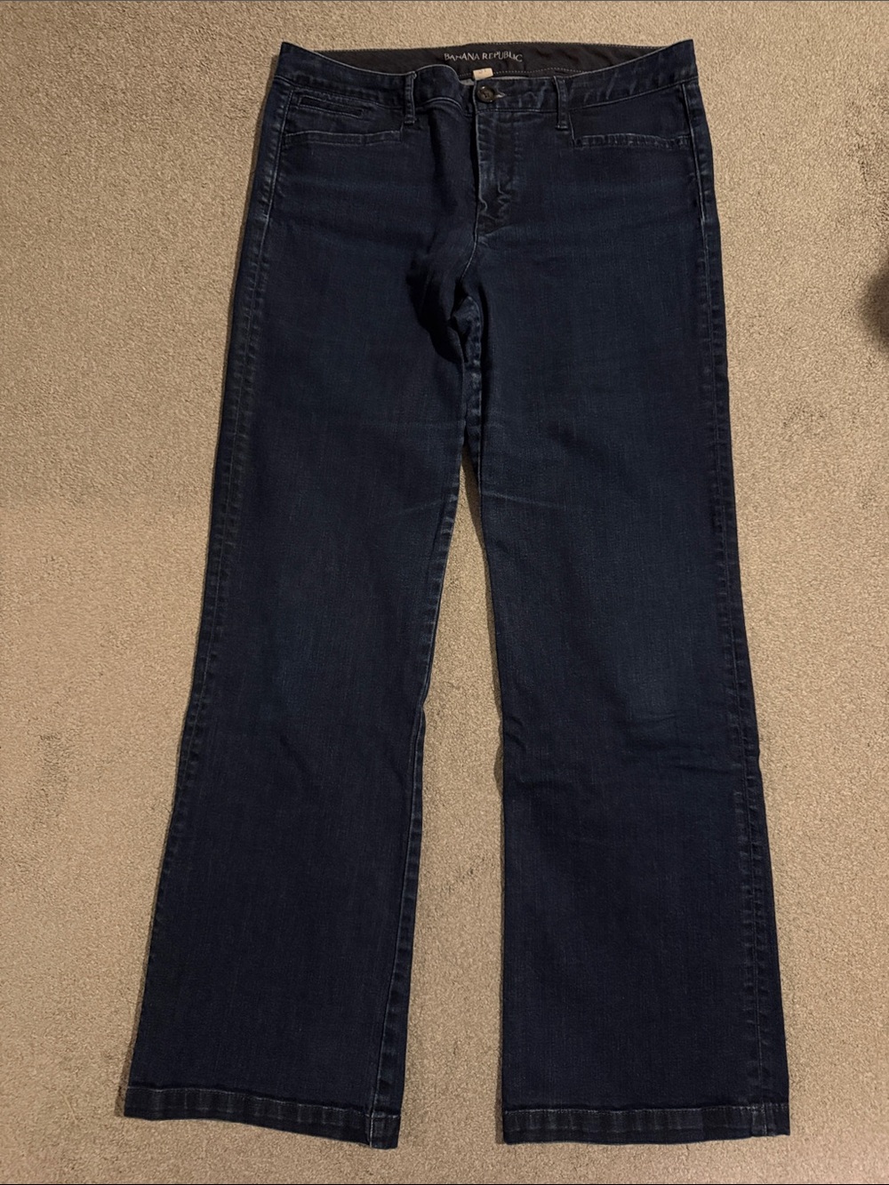 Banana Republic Dark Blue Wide-Leg Jeans